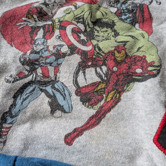 Disney Cars Lightning McQueen And Marvel Superheroes Sweatshirts - Picture 2 of 5